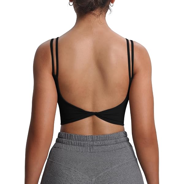 Aoxjox Women's Workout Sports Bras Fitness Trinity Ivy Low Impact